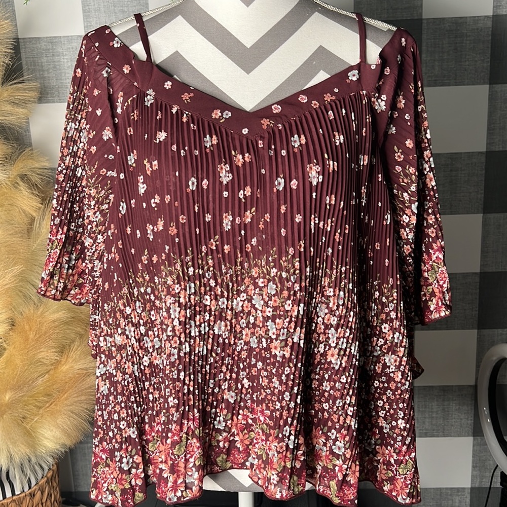 Woman’s off the shoulder blouse